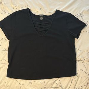Black crop top